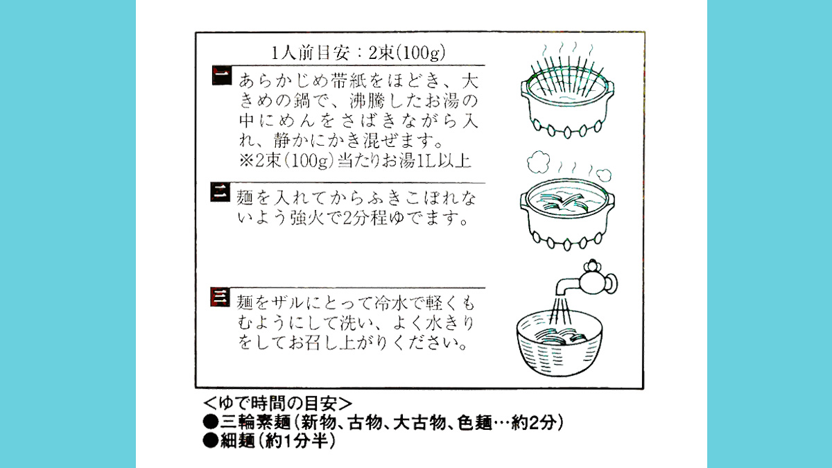 池利の調理方法説明